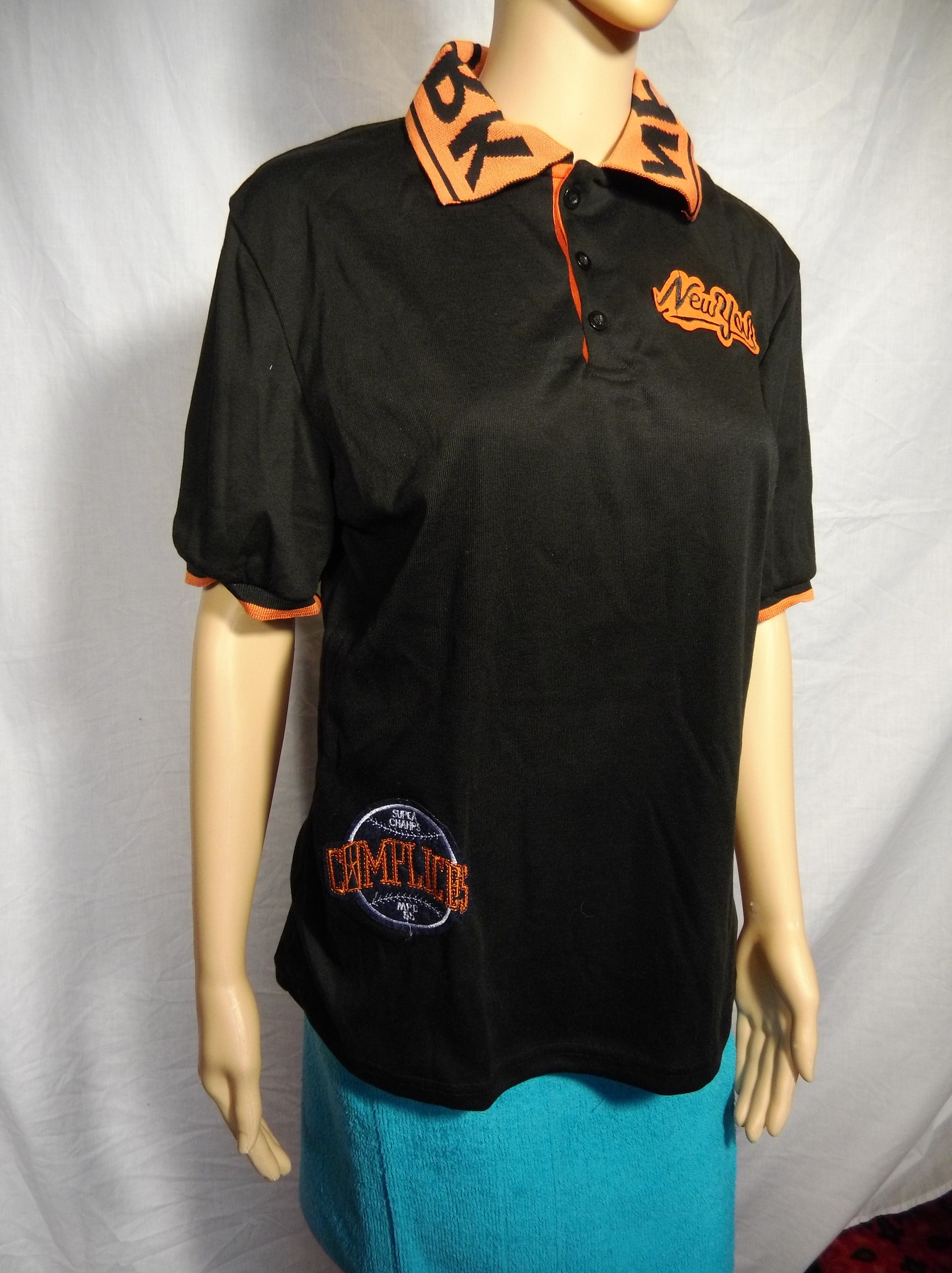 Boys Contrast Collar Neck Button Closure T-Shirt