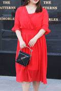 Women Empire Waist Stylish Chiffon Dress