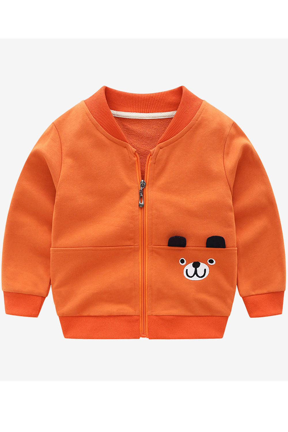 Kids Boys Collar Neck Long Sleeve Casual Cardigan
