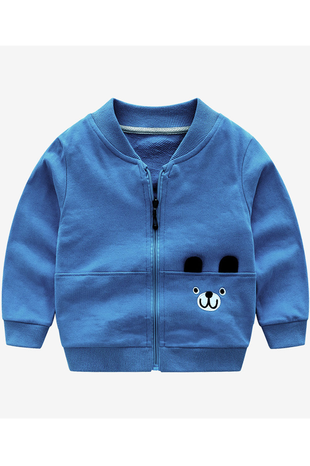 Kids Boys Collar Neck Long Sleeve Casual Cardigan