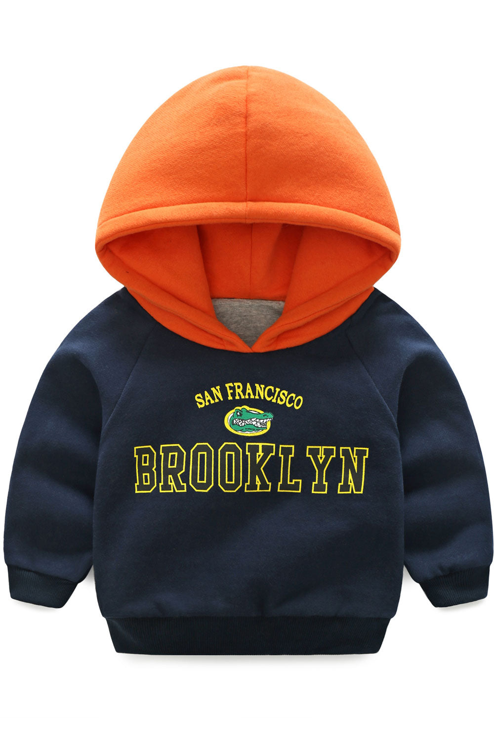 Kids Boys Hat Neck Graphic Printed Hoodie