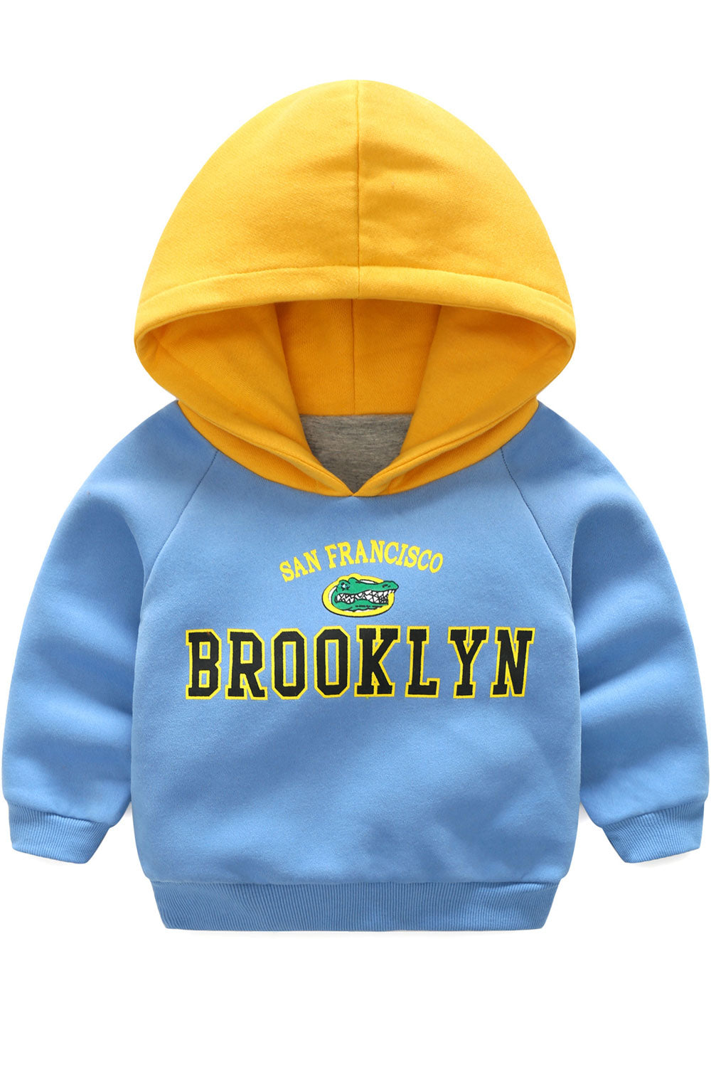 Kids Boys Hat Neck Graphic Printed Hoodie