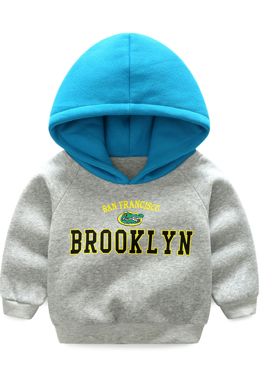 Kids Boys Hat Neck Graphic Printed Hoodie
