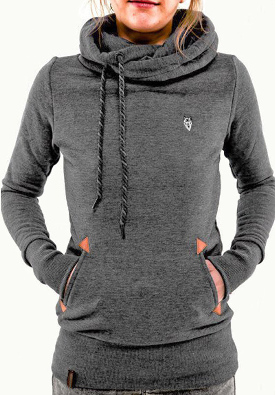 Women Long Sleeve Warm Velvet Hoodie