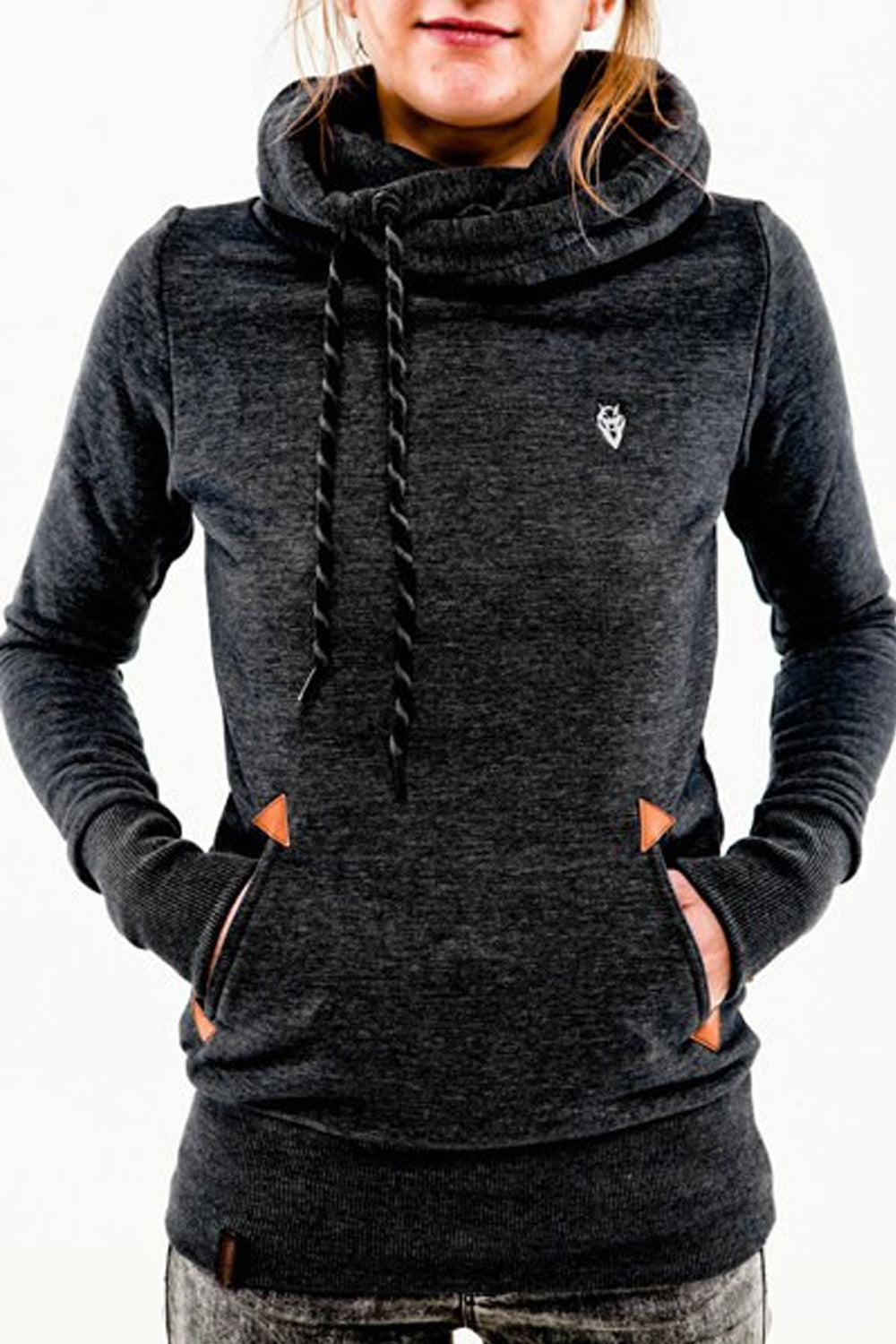 Women Long Sleeve Warm Velvet Hoodie