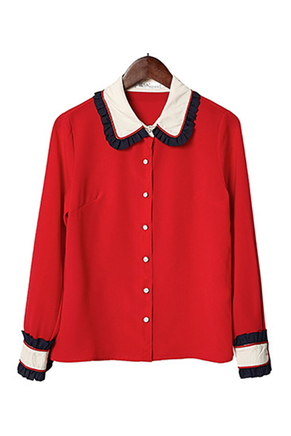 Women Contrast Collar Neck Pretty Dress