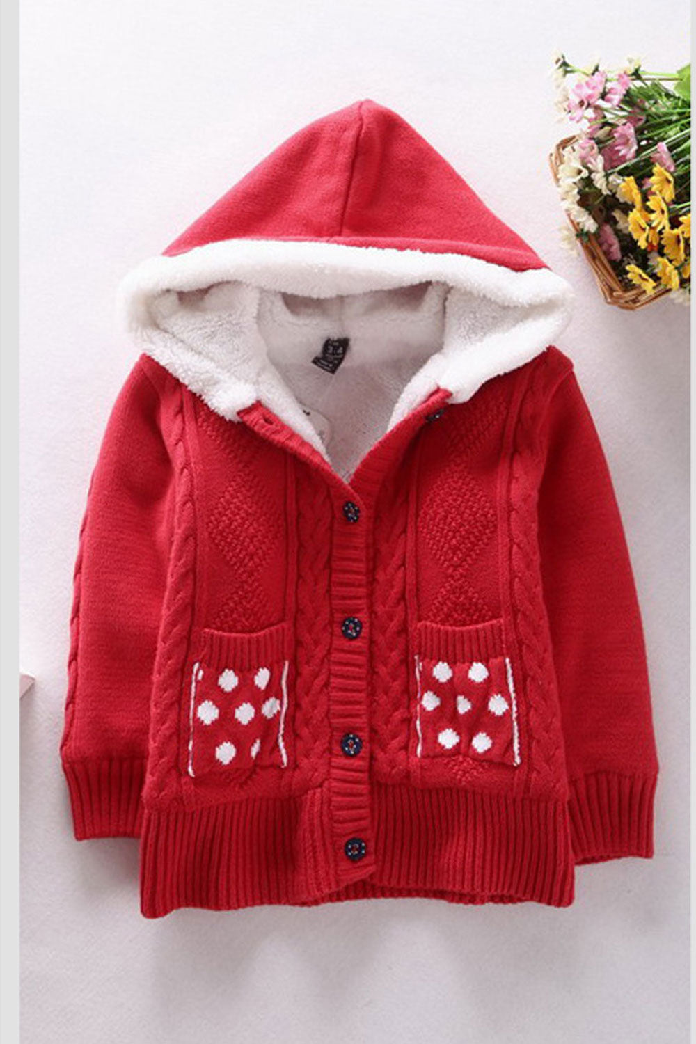 Kids Baby Girls Knit Winter Casual Cardigan