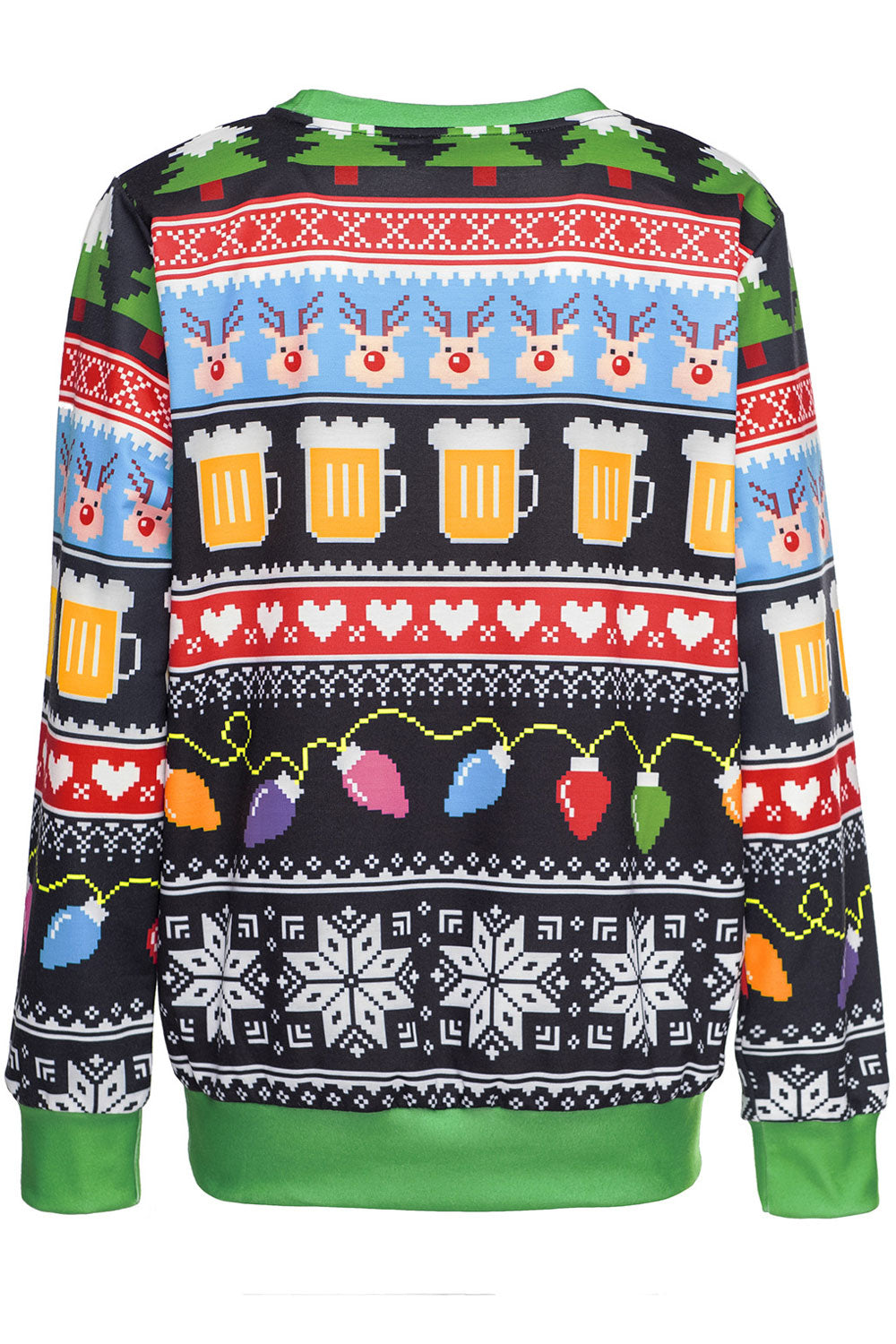 Women Warm Printed Christmas Sweatshirt