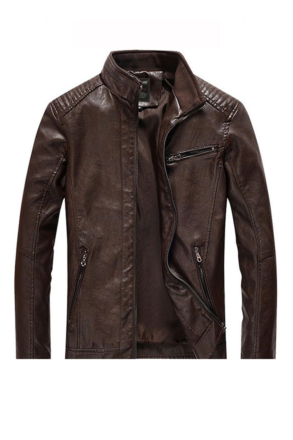 Men Beautiful Zipper Closure Solid Color Hoodie