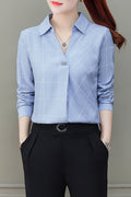 Women Fashion Long Sleeve Loose Shirt