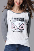 Women Round Neck Comfortable Printed Top