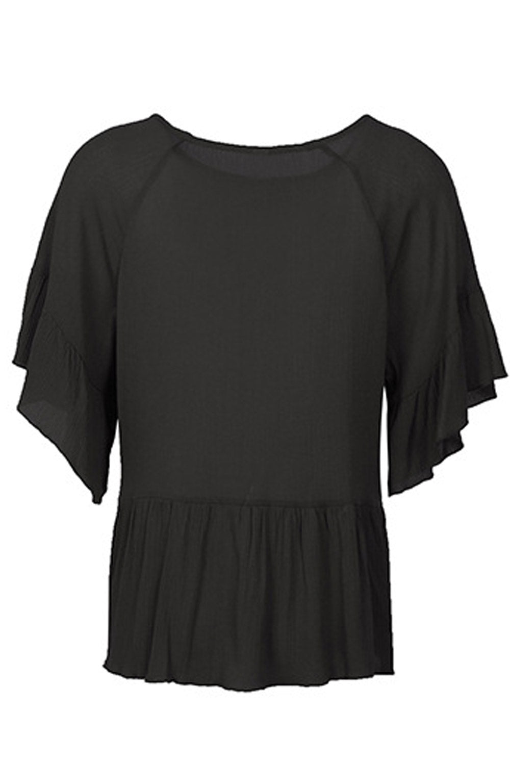Women Ruffled Short Sleeve Elegant Top