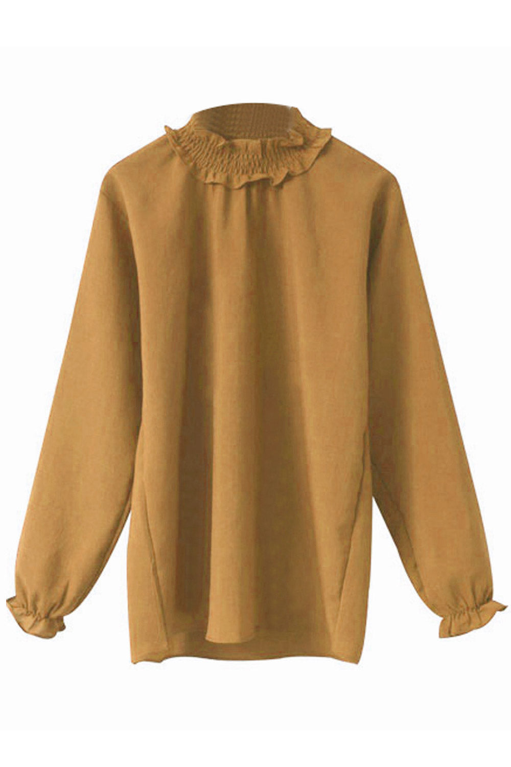 Women Elasticated High Neck Casual Top
