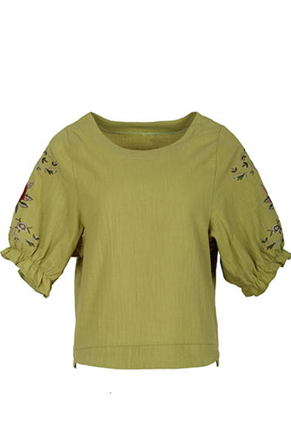 Women Elegant Round Neck Casual Top