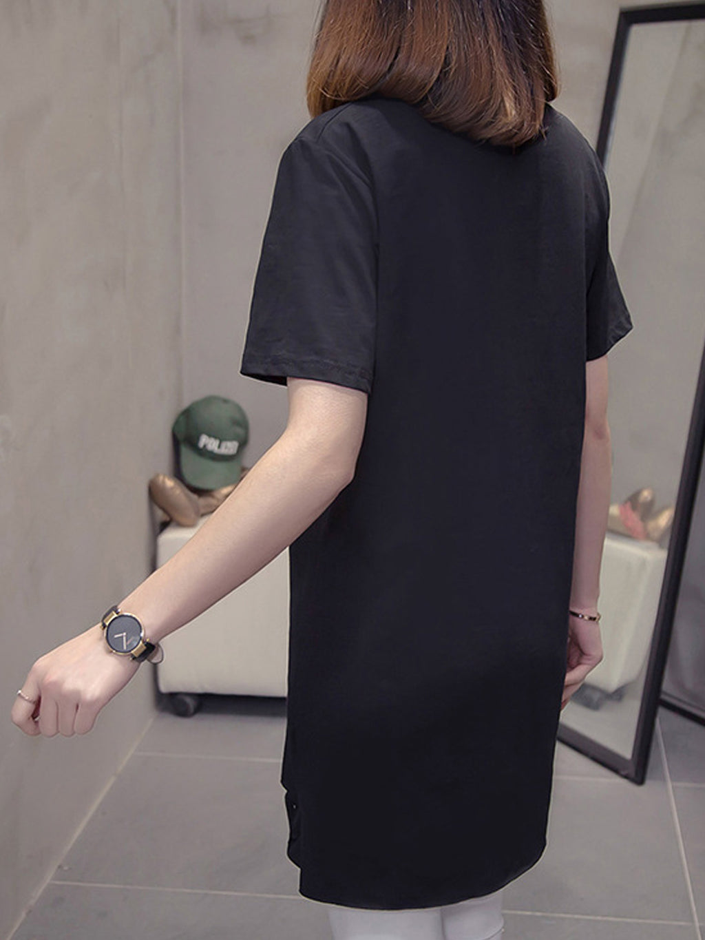 Women Graphic Round Neck Loose Top
