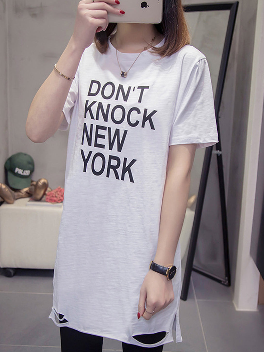 Women Graphic Round Neck Loose Top