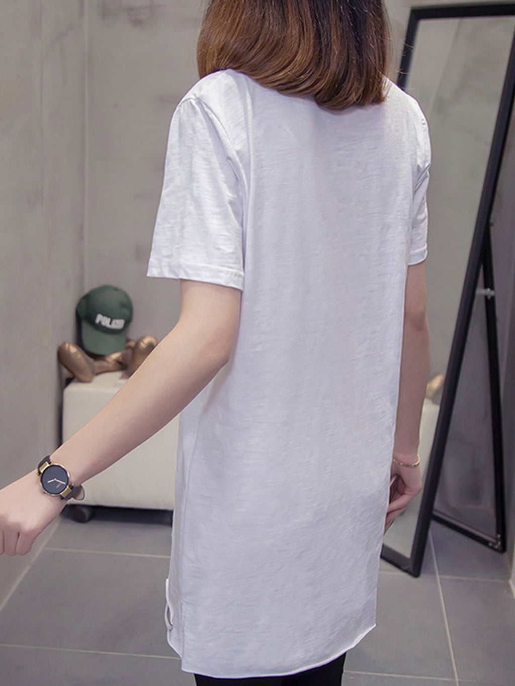 Women Graphic Round Neck Loose Top