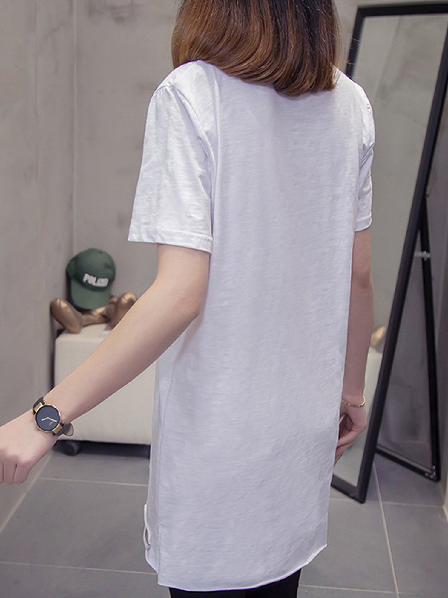Women Graphic Round Neck Loose Top