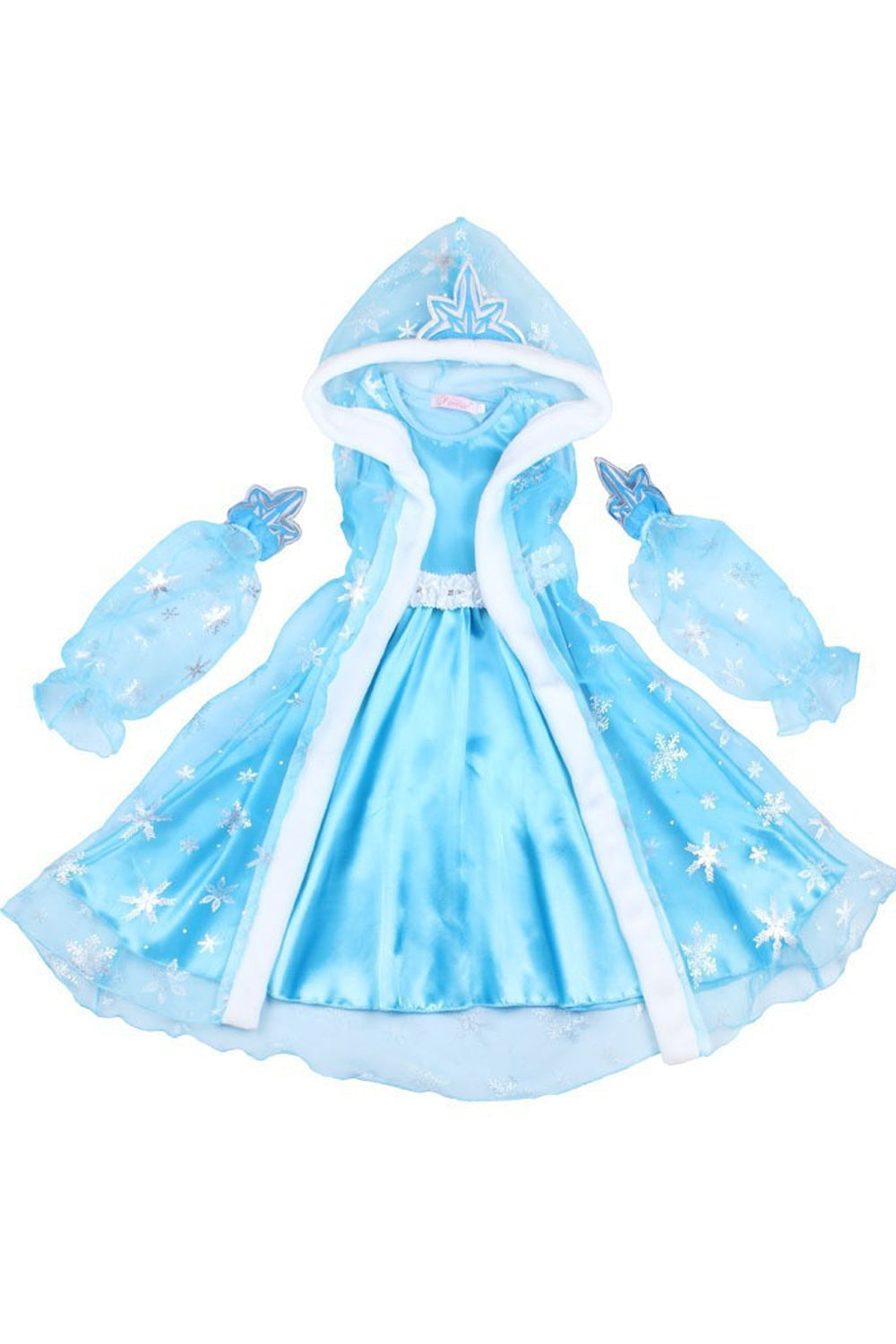 Kids Baby Girls Round Neck Lace Ribbon Bow Dress