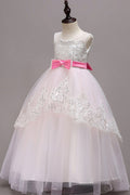 Kids Baby Girls Fancy Princess Beads Decoration Dress