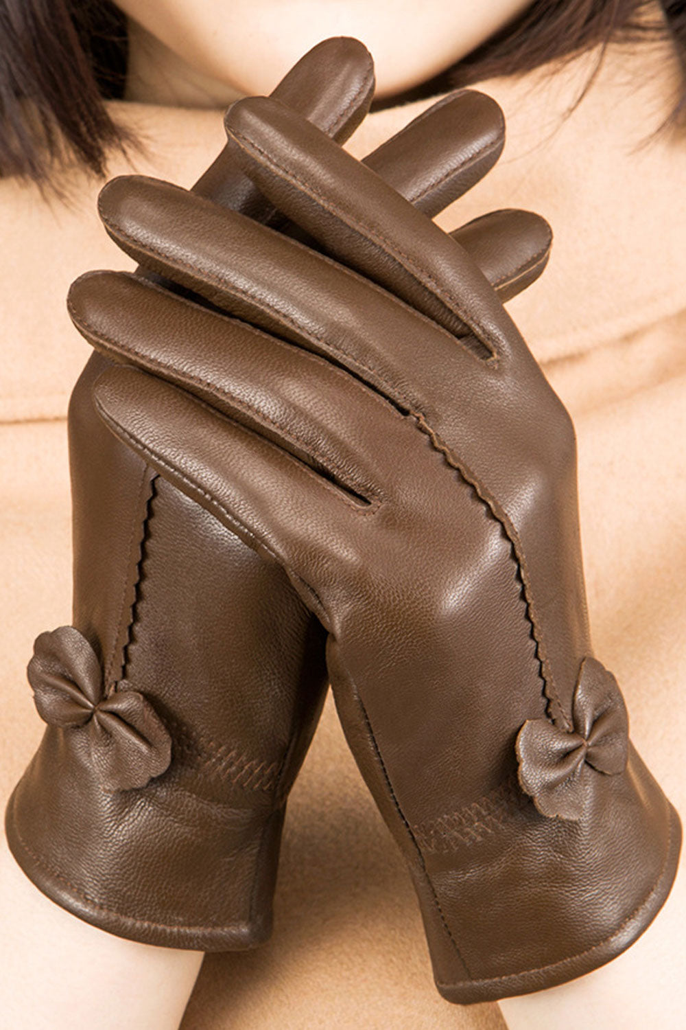 Women Warm Velvet Thickening Outdoor Winter Gloves