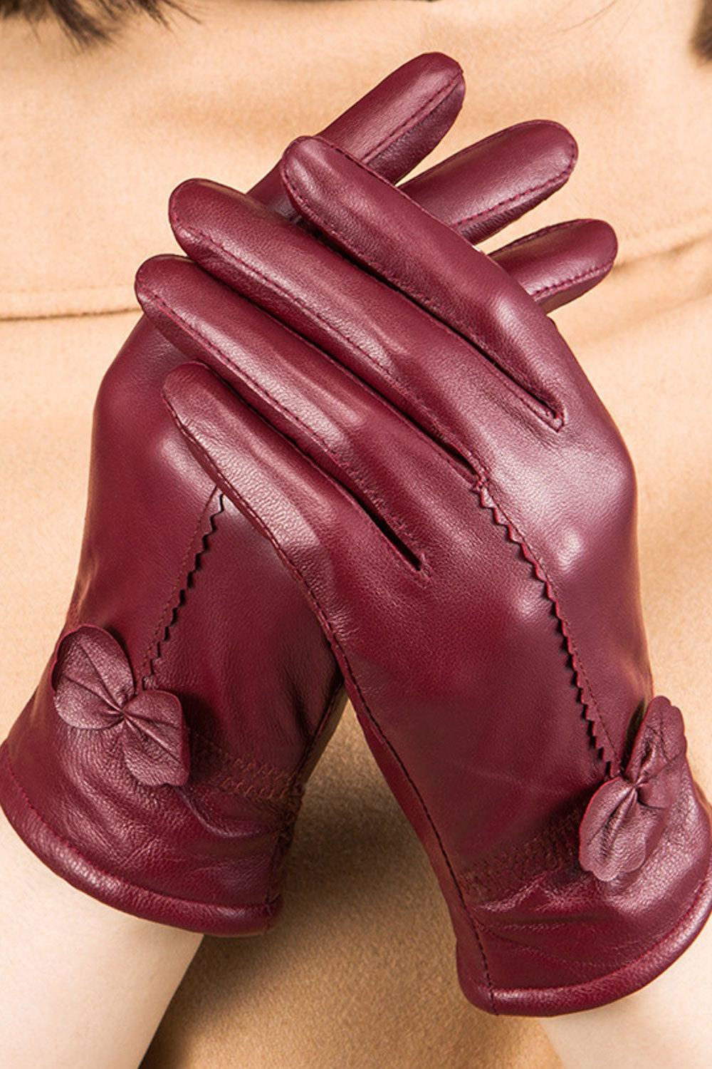 Women Warm Velvet Thickening Outdoor Winter Gloves