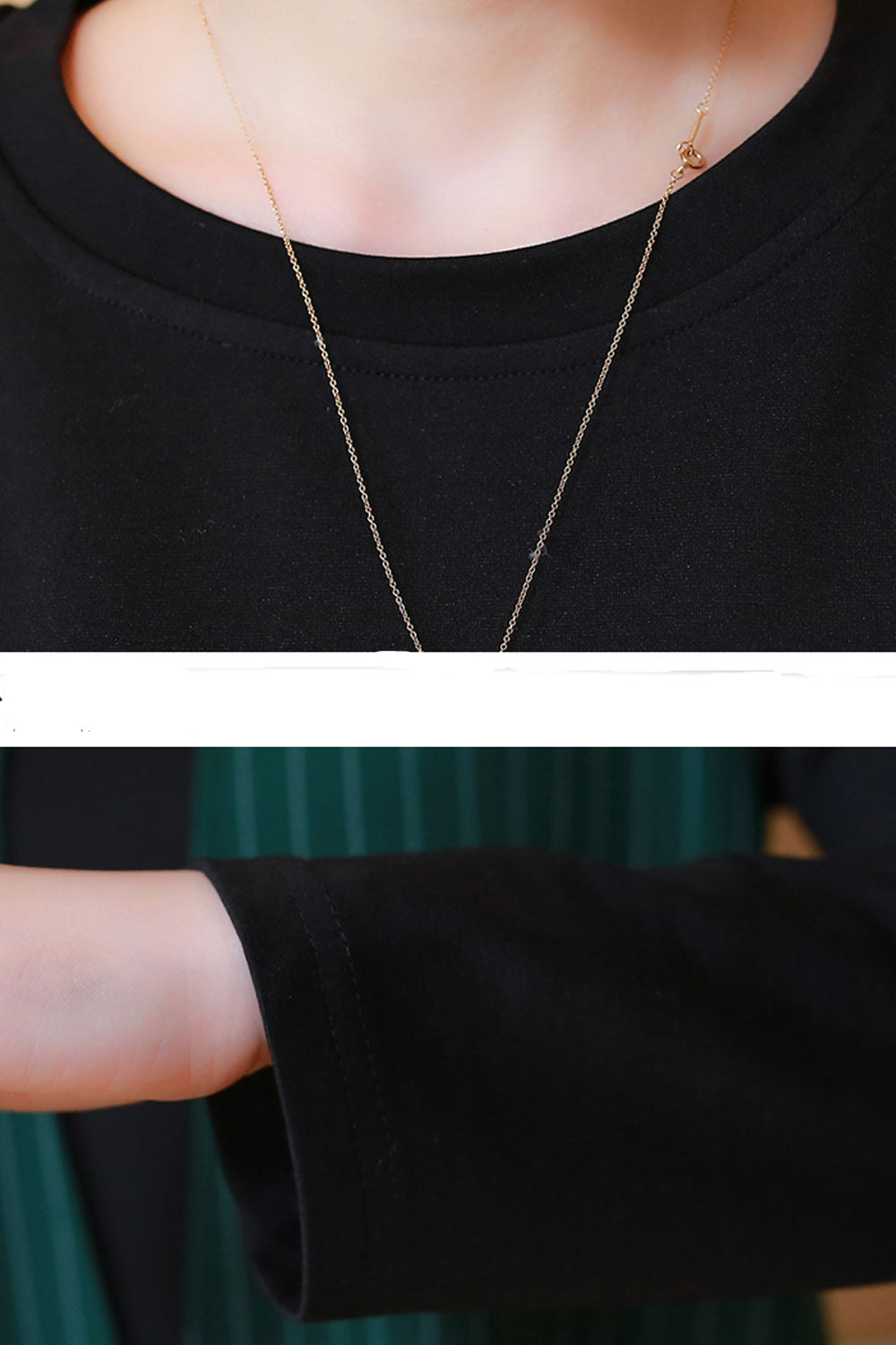 Women Long Sleeves A-Line Loose Waist Top