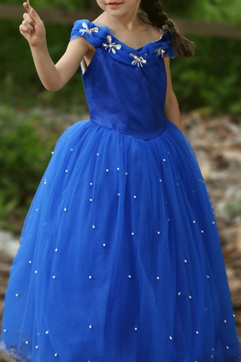 Kids Girls Sleeveless Ball Gown Cinderella Dress