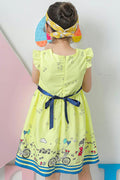 Kids Girls High Neck Sleeveless Printed Dress