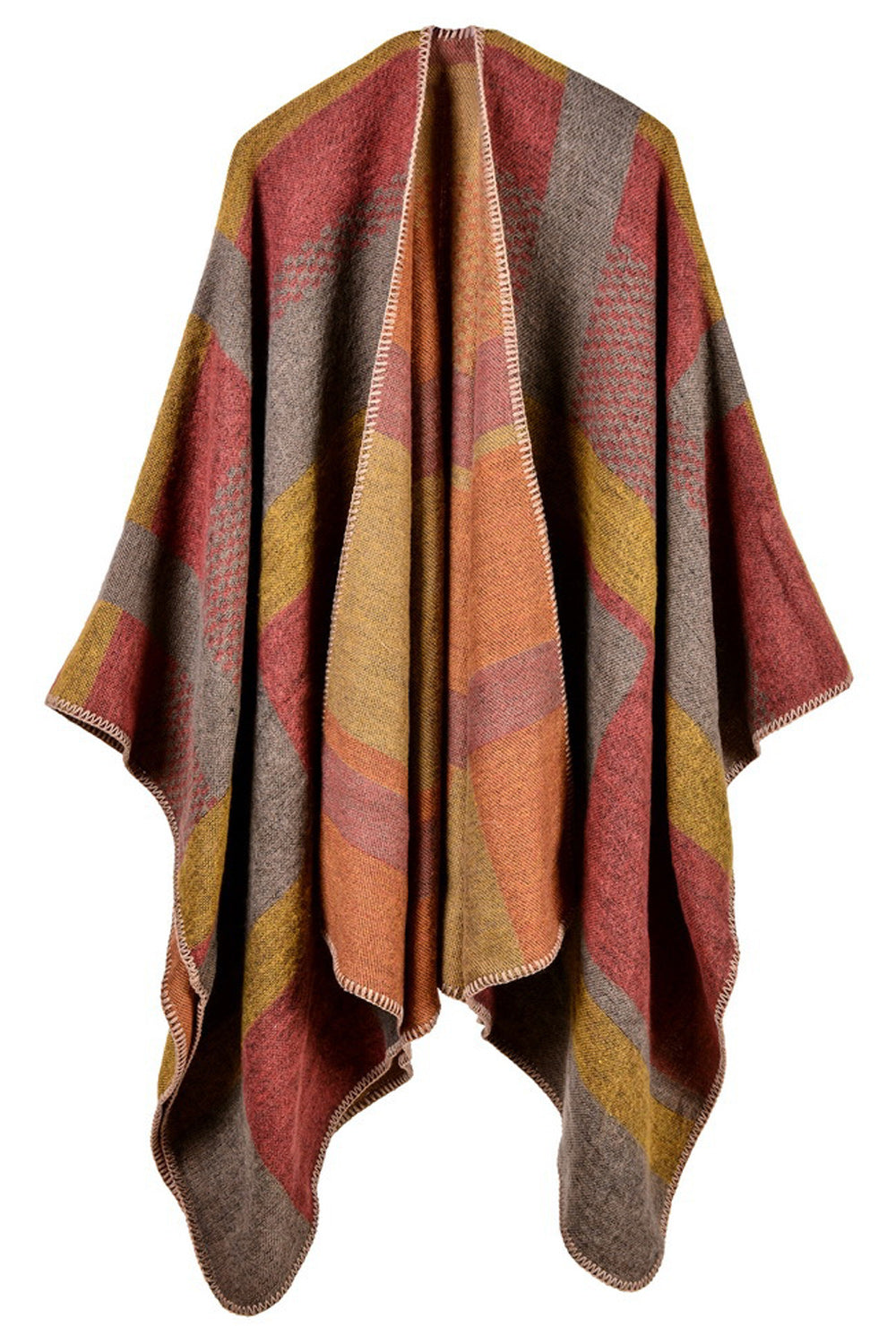 Women Plaid Warm Fashion Cashmere Shawl