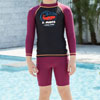 Kids Boys Cartoon Pattern Long Sleeve Swimwear