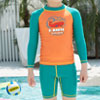Kids Boys Cartoon Pattern Long Sleeve Swimwear