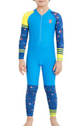 Kids Boys Jellyfish Small Collar Bathing Swimsuit