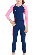 Kids Girls Beautiful Long Sleeve Slim Swimwear
