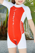 Kids High Neck All Comfort Cute One Piece Swimwear