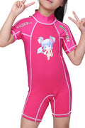 Kids Girls Cartoon Printed Cute One Piece Swimwear