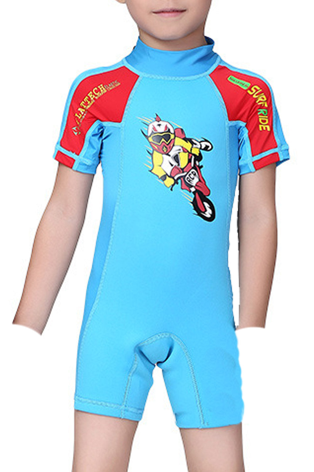 Kids Boys Cartoon Printed Cute One Piece Swimwear