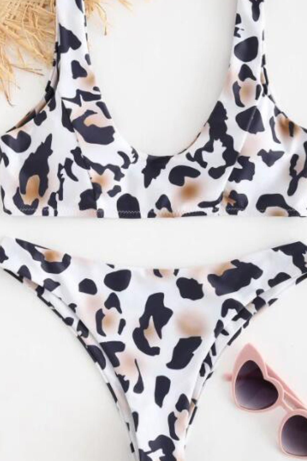 Women Leopard Printed Unique Swimwear Set