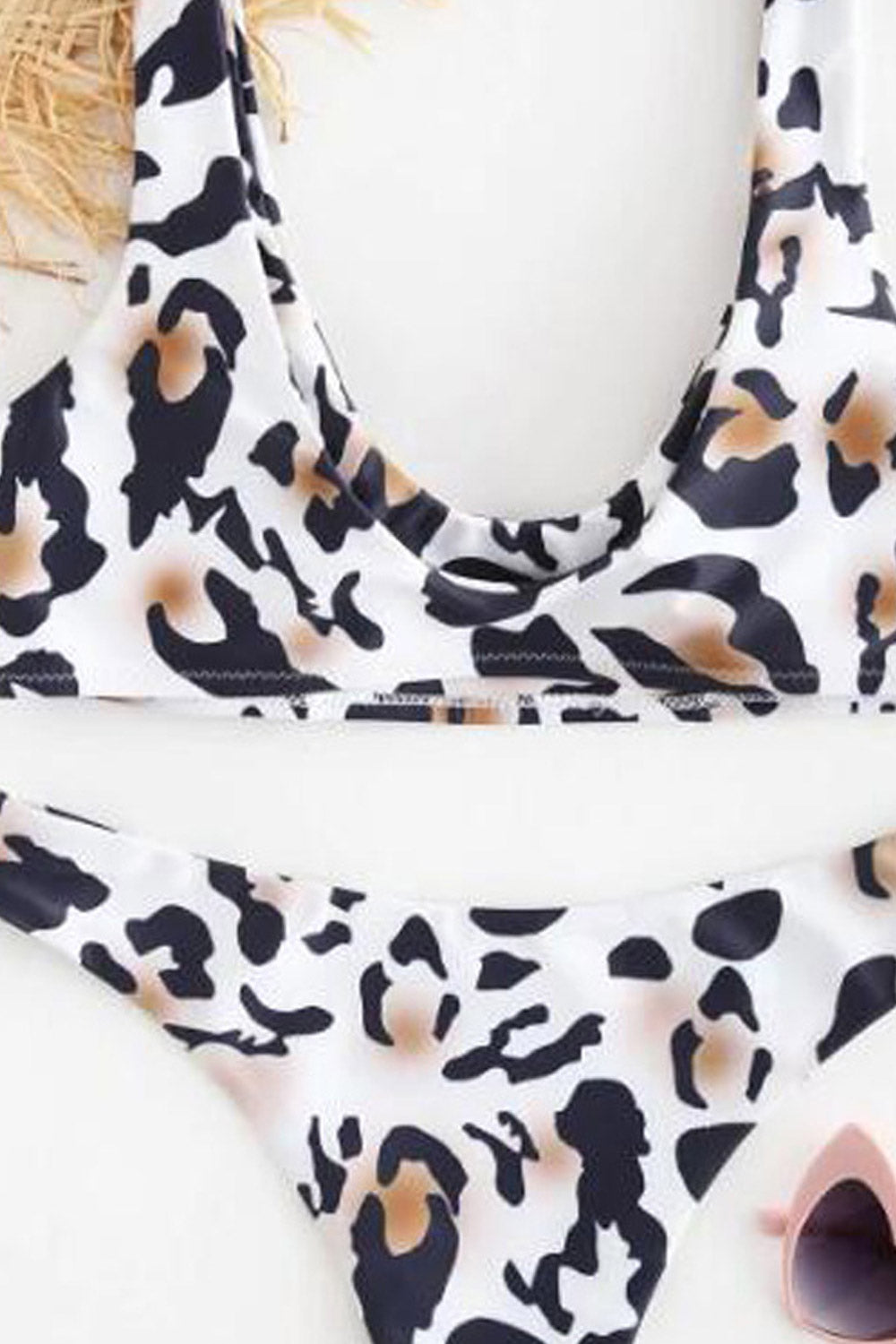 Women Leopard Printed Unique Swimwear Set