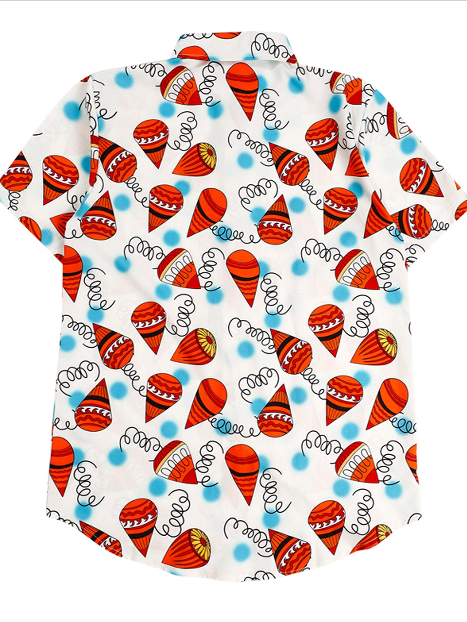 Women Loose Collar Neck Printed Casual Shirt