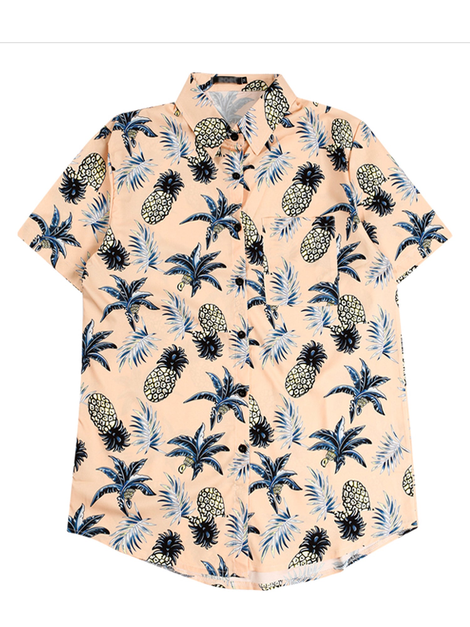 Women Elegant Short Sleeved Printed Shirt