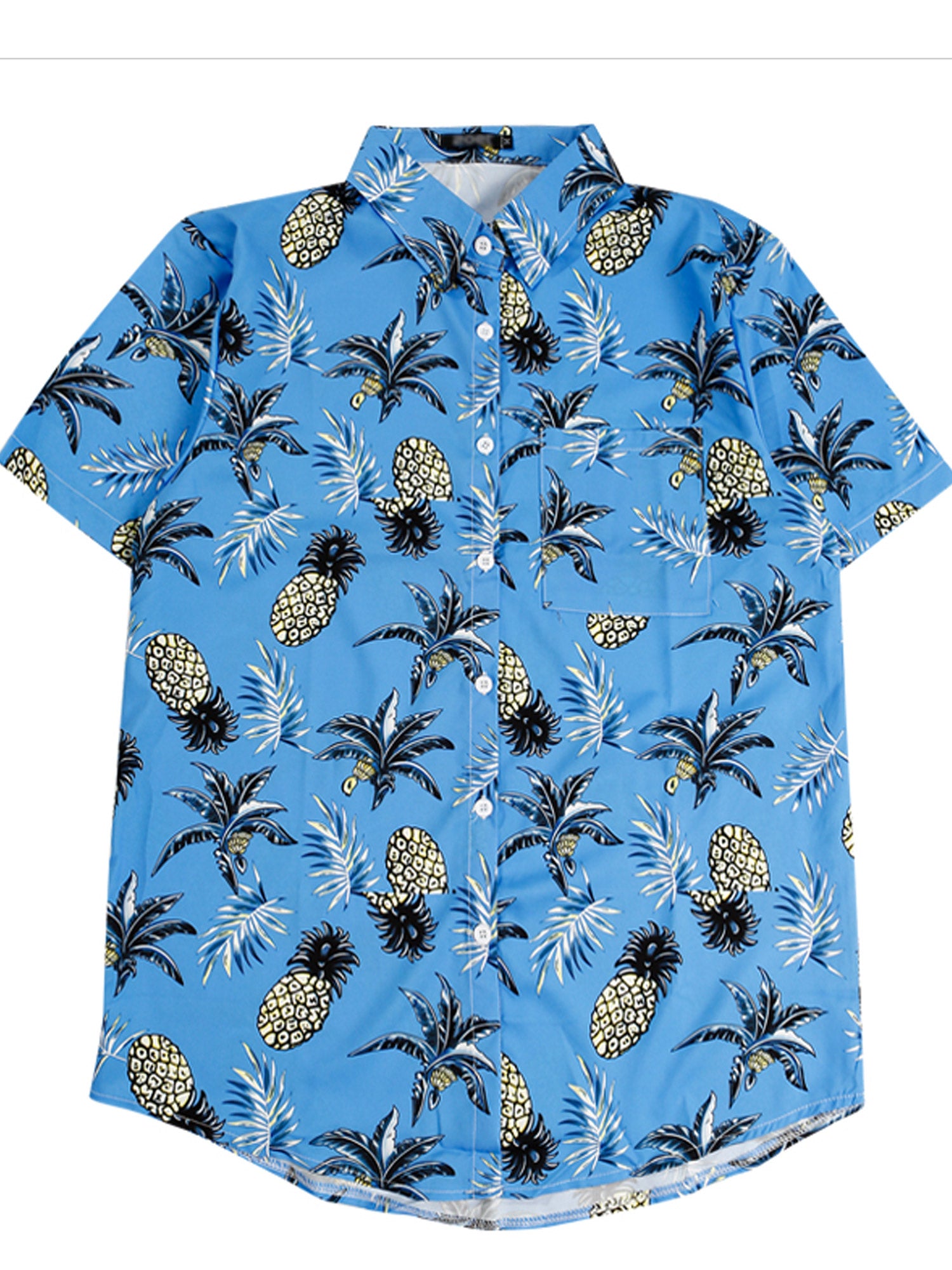 Women Elegant Short Sleeved Printed Shirt
