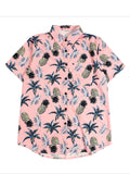 Women Elegant Short Sleeved Printed Shirt