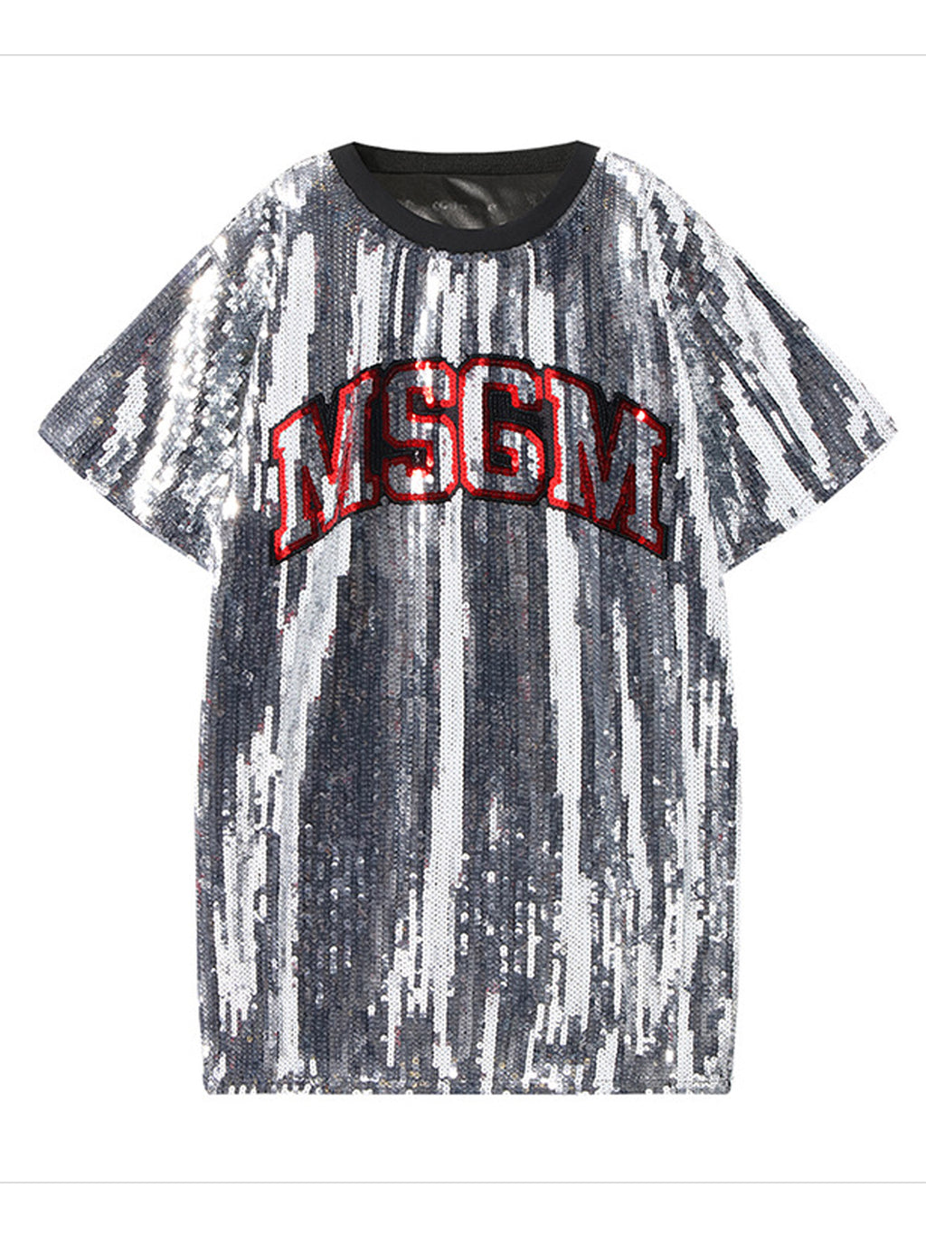 Women Sequin Decorated Fashion T-Shirt