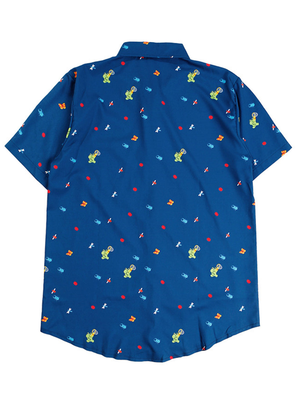 Women Printed Loose Button Down Shirt