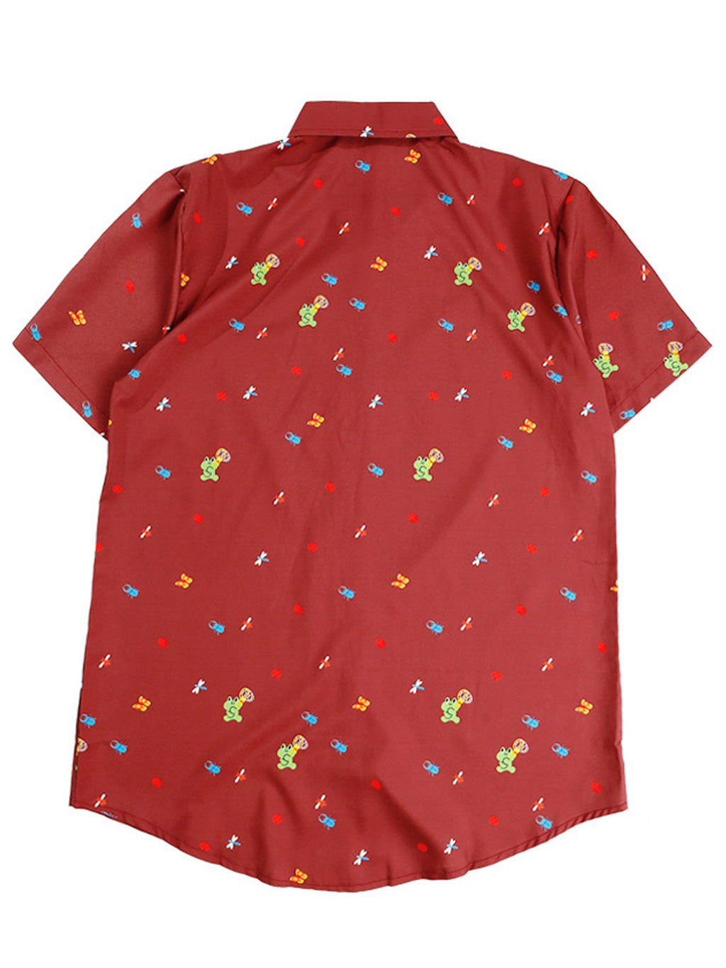 Women Printed Loose Button Down Shirt