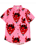 Women Loose Collar Neck Printed Shirt