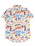 Women Cute Collar Neck Printed Shirt