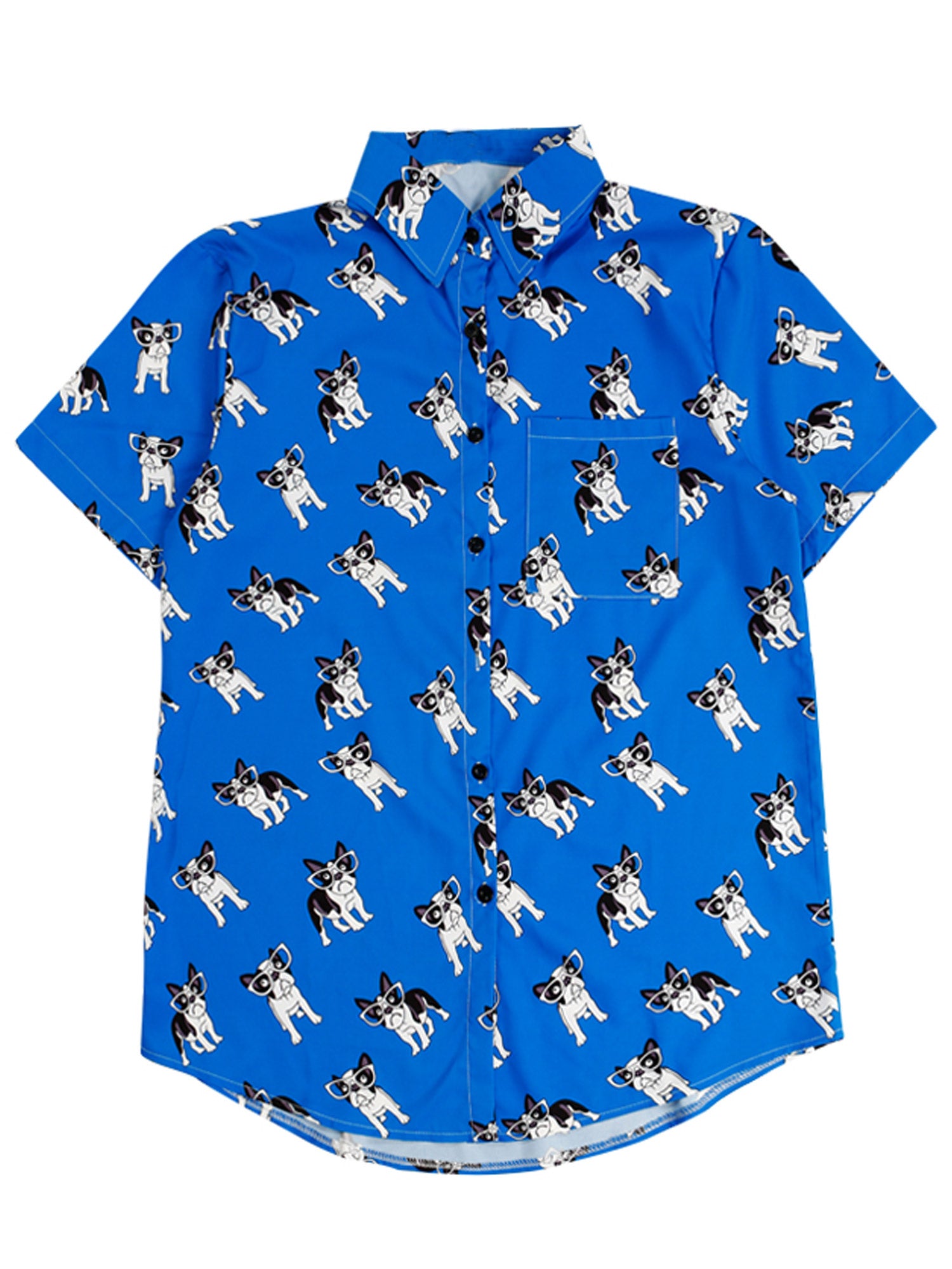 Women Puppy Printed Loose Casual Shirt