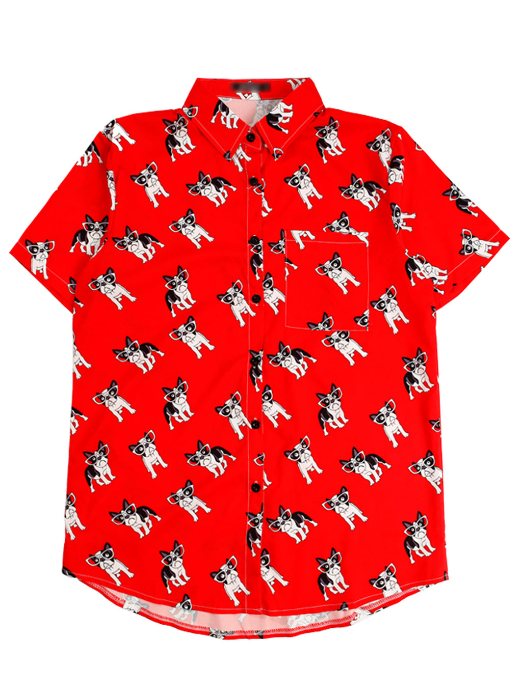 Women Puppy Printed Loose Casual Shirt